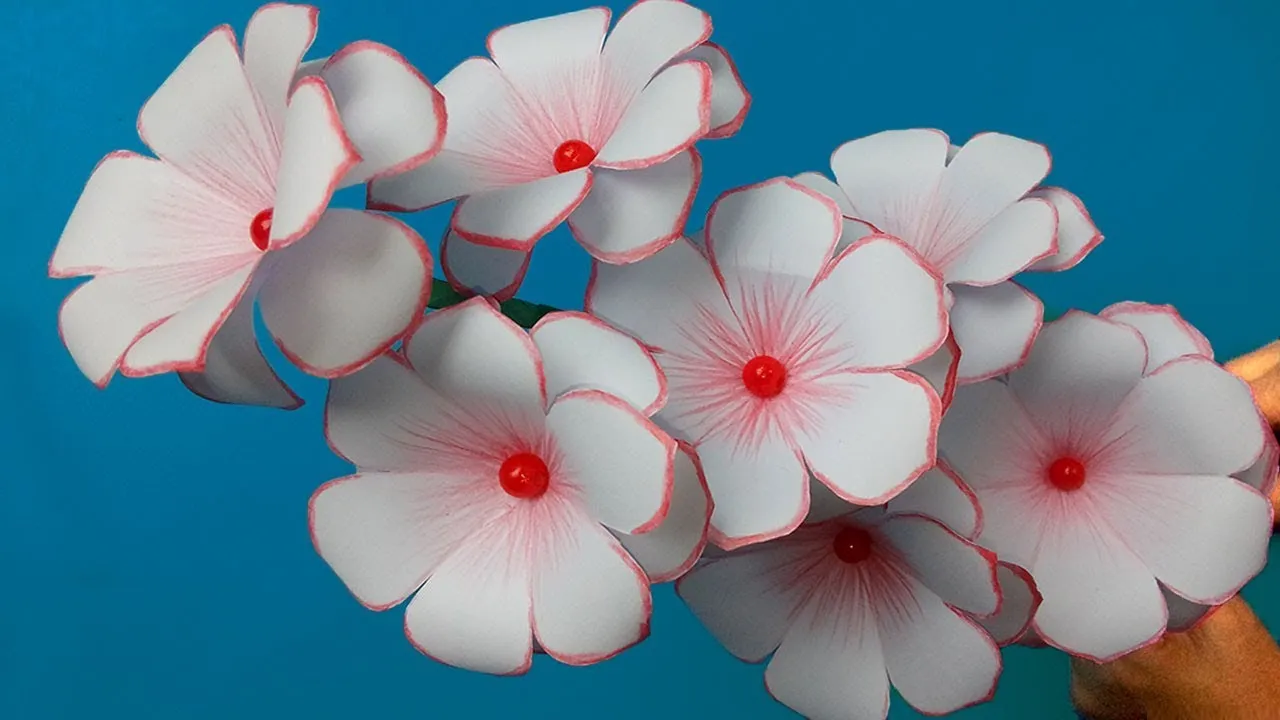 How To Make Flowers - Very Easy Paper Flower For Home Decor
