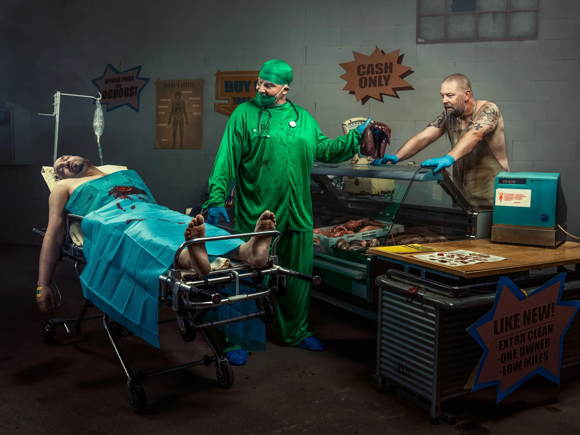 I Imagined Organ Trade Market And Created Photo Out Of It.