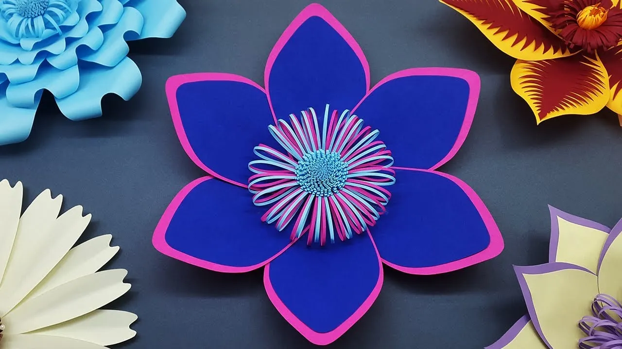 How To Make Paper Flower For Wedding Backdrop - DIY Paper Flowers Wall Decorations