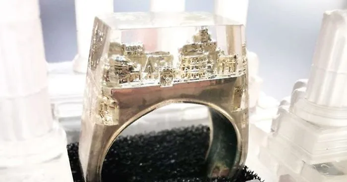 Our Architecture Rings Are So Detailed They Have Miniature Versions Of City Skylines Inside Of Them