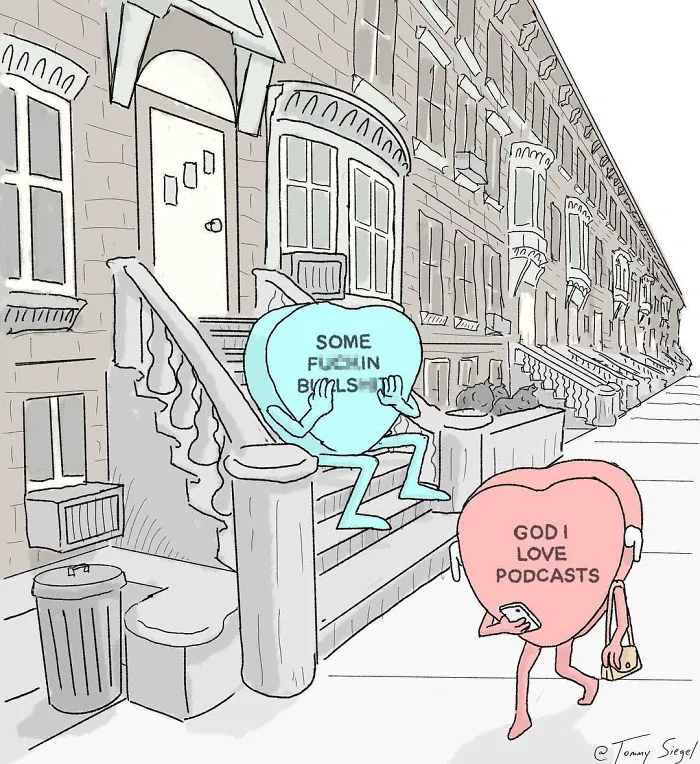 Artist Illustrates Honest Feelings That We Keep To Ourselves In 22 Candy Heart Comics