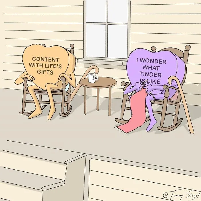 Artist Illustrates Honest Feelings That We Keep To Ourselves In 22 Candy Heart Comics
