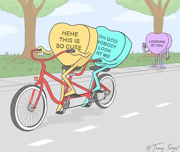 Artist Illustrates Honest Feelings That We Keep To Ourselves In 22 Candy Heart Comics