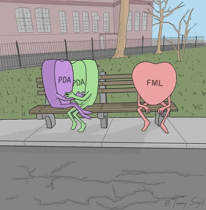 Artist Illustrates Honest Feelings That We Keep To Ourselves In 22 Candy Heart Comics