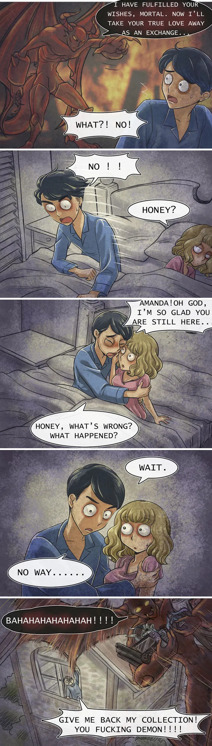 Guy Creates Horror Comics With Unexpected Endings (18 Pics)