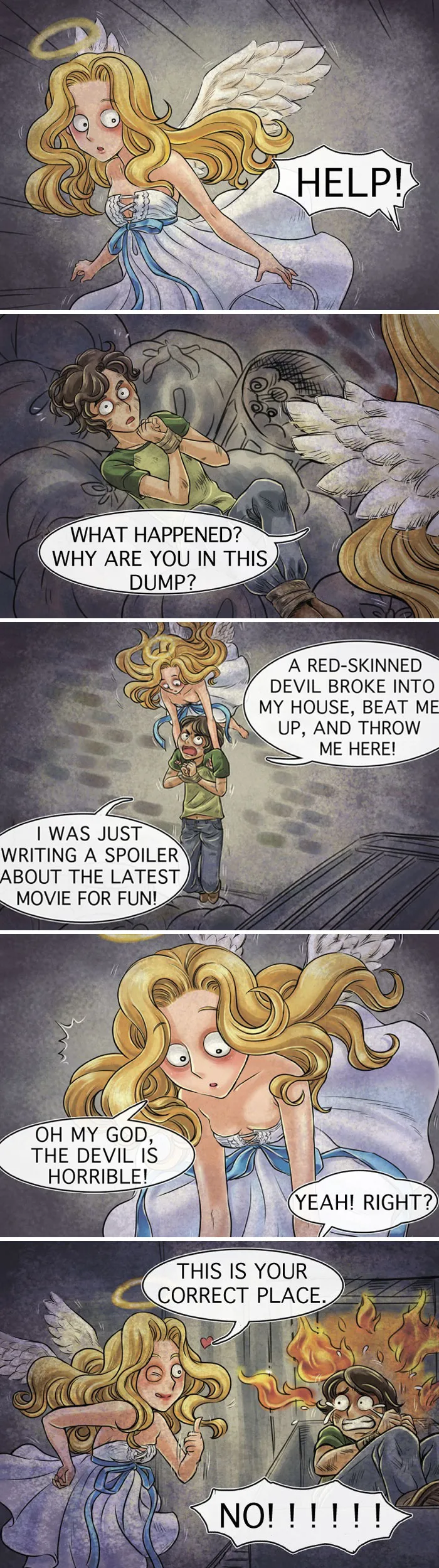 Guy Creates Horror Comics With Unexpected Endings (18 Pics)