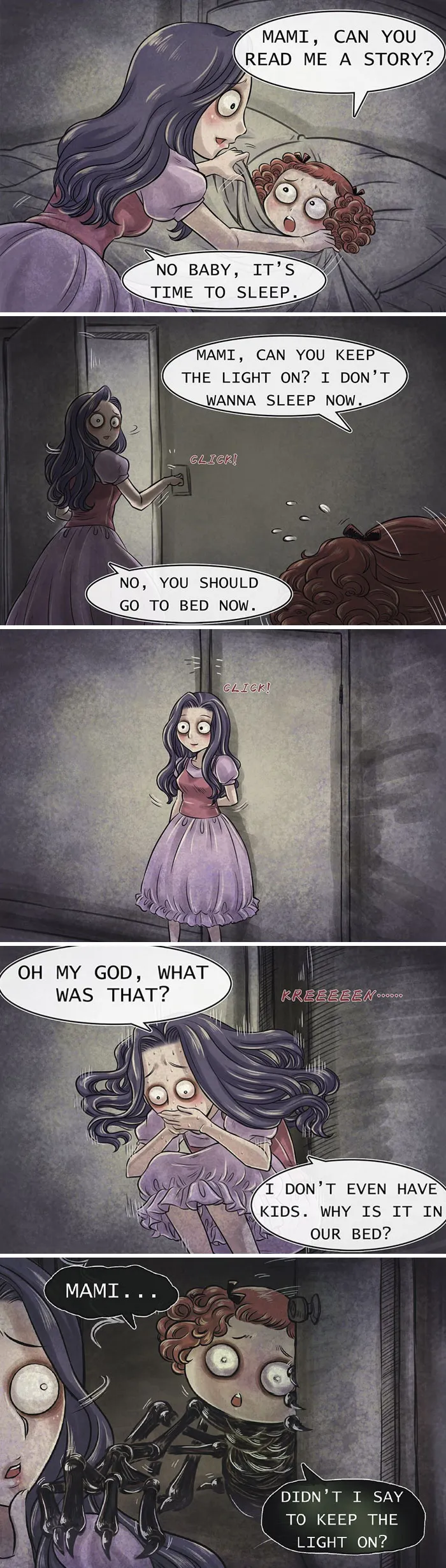 Guy Creates Horror Comics With Unexpected Endings (18 Pics)