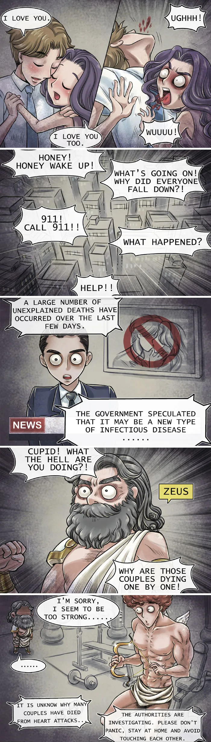 Guy Creates Horror Comics With Unexpected Endings (18 Pics)