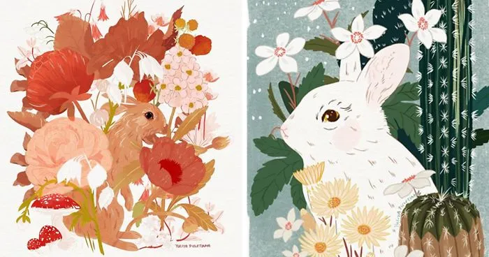 24 Animal And Other Illustrations That Look Like Watercolors That I Drew With An iPad (New Pics)