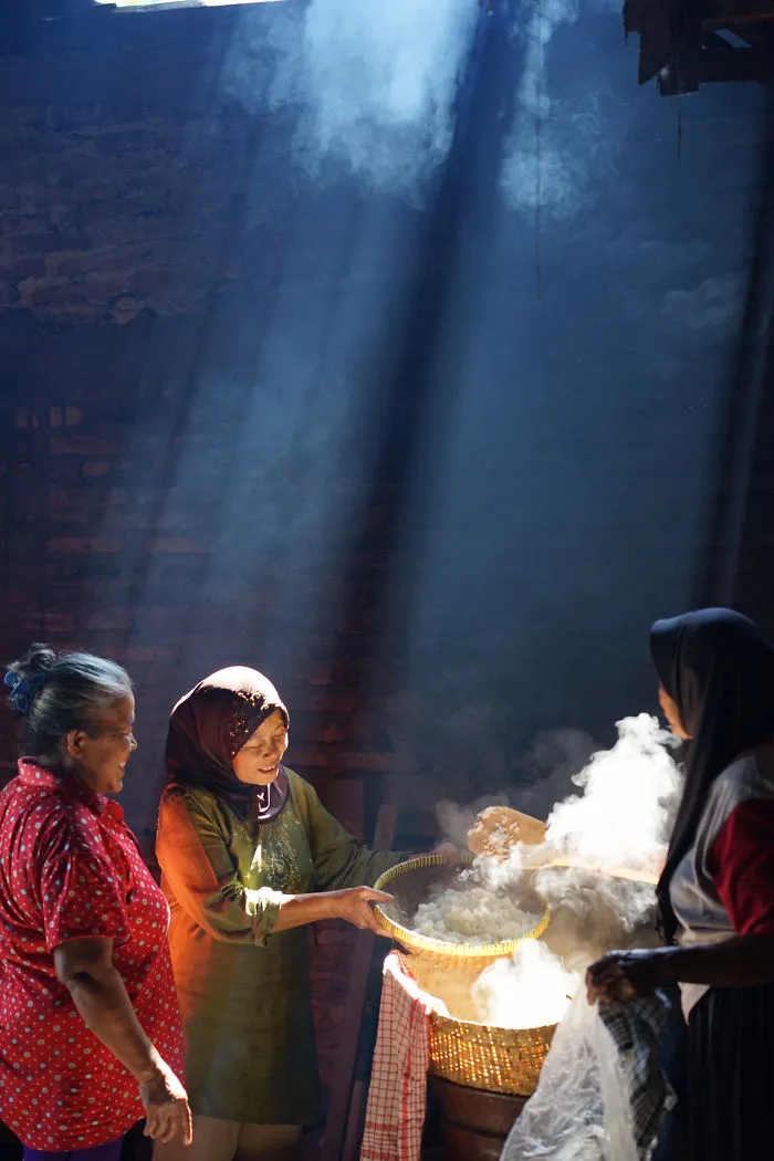Traditional Rice Cooking Process