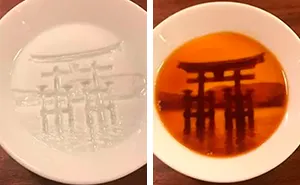 After Pouring Soy Sauce Into These Plates, Entire "Hidden Paintings" Appear