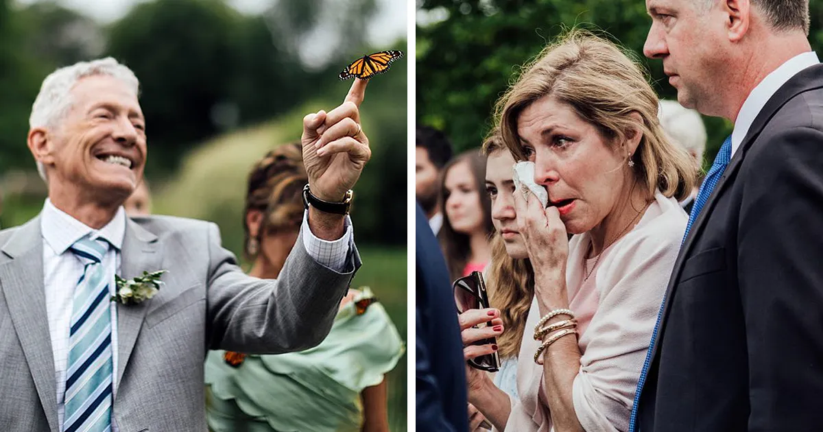 Groom's Family Releases Butterflies During Wedding To Honor His Sister Who Died, One Lands On Father's Hand