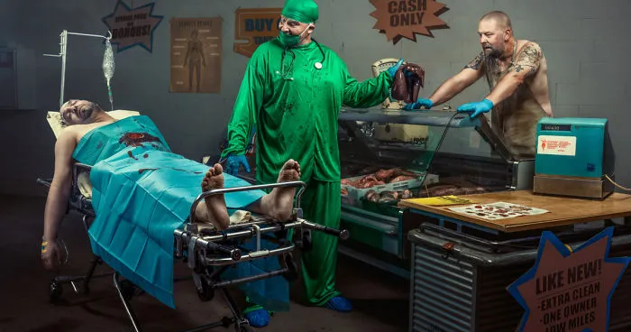 I Imagined Organ Trade Market And Created Photo Out Of It.
