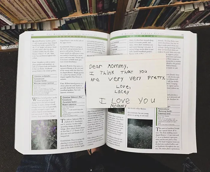 Note Found In "The Book Of Outdoor Gardening" By Smith And Hawken 