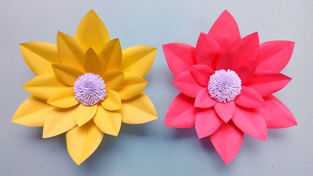 DIY: Wedding Paper Flowers Decoration At Home