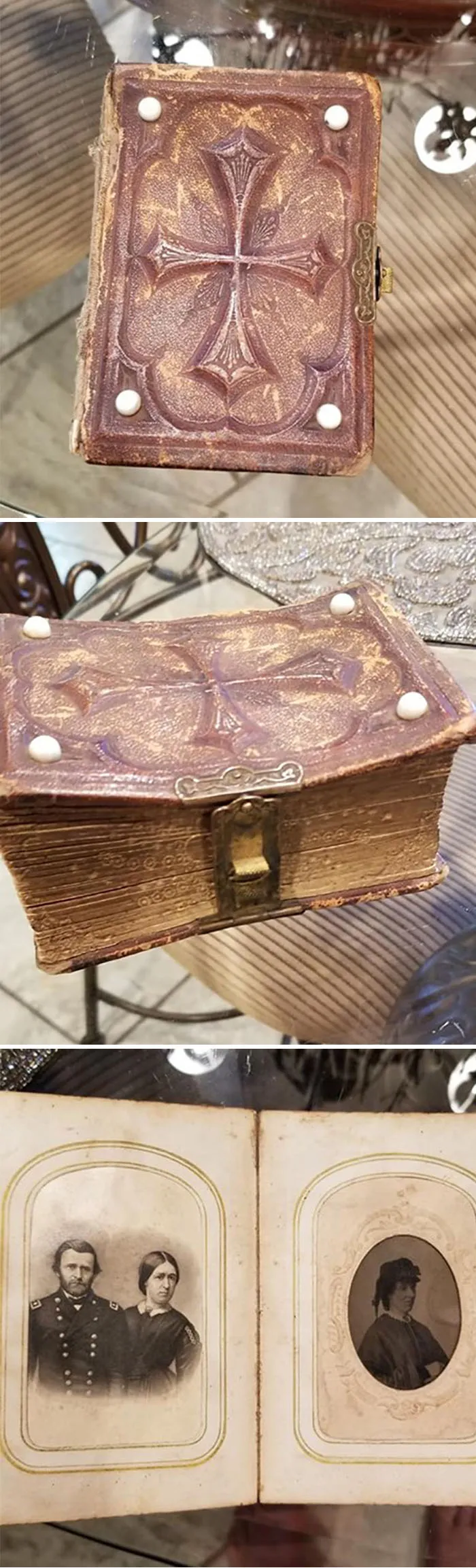 Encontré este antiguo album de fotos en una tienda de 2ª mano en Kansas