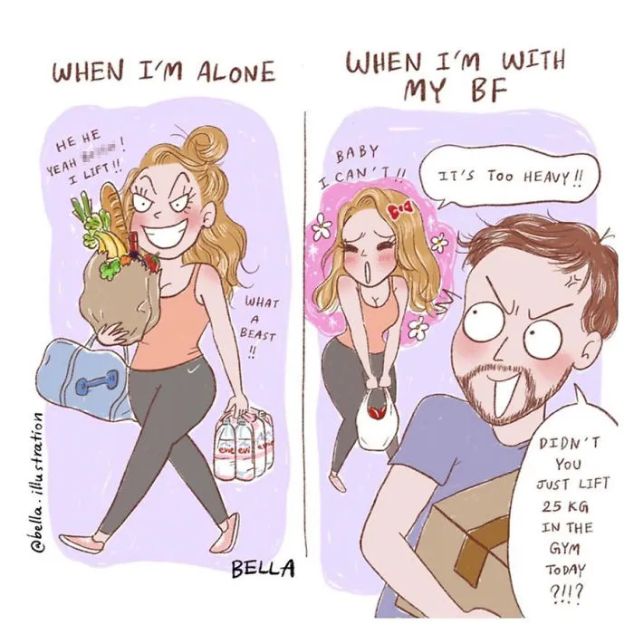 33 Honest Comics About The Difficulties Every Girl Deals With By Bella Sriwantana