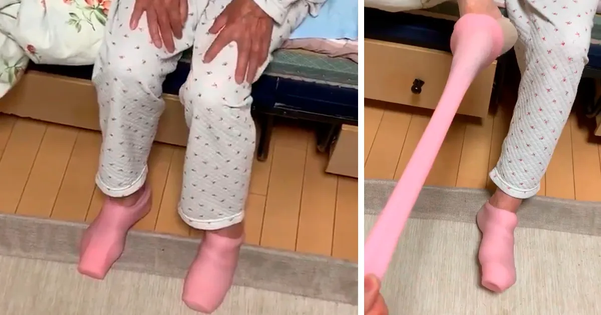 Esta abuela confundió los juguetes s*xuales de su nieto con unos calcetines térmicos, y fue difícil quitárselos