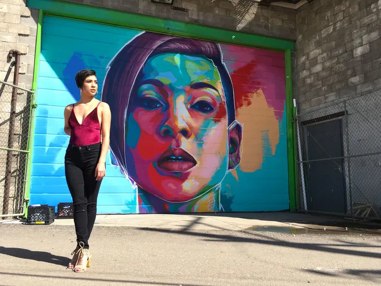 I Creat Murals Of Community Members With Bright Colors