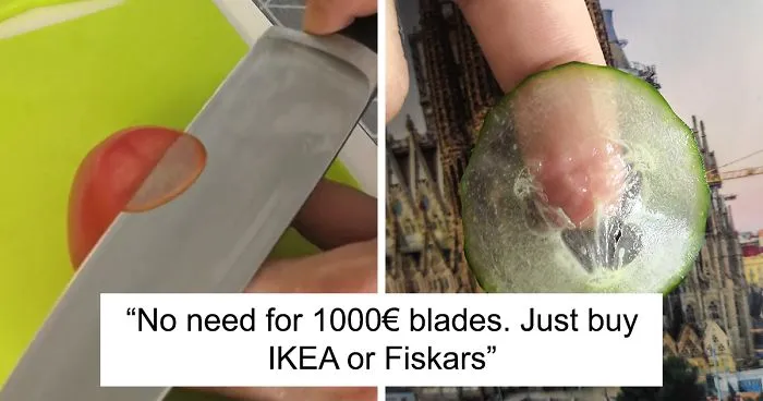 Chef Proves You Don't Need $1000 Knives To Cut Slices Like A Pro, It Only Takes 2 Steps