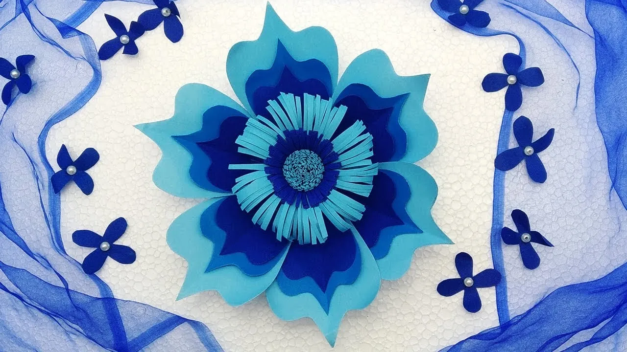 How To Make Very Easy DIY Backdrop Flowers | Backdrop Flowers Ideas |backdrop Flowers Tutorial