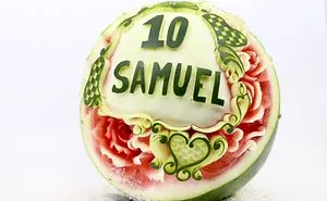 I Carved This Watermelon In The Honour Of My Friend Who Pasted Away A Few Days Ago At The Age Of 22. Rest In Peace Samuel