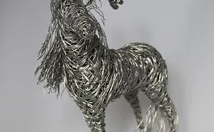 Hitching A Ride / Unicorn Wire Sculpture I Made From Stainless Steel Wire