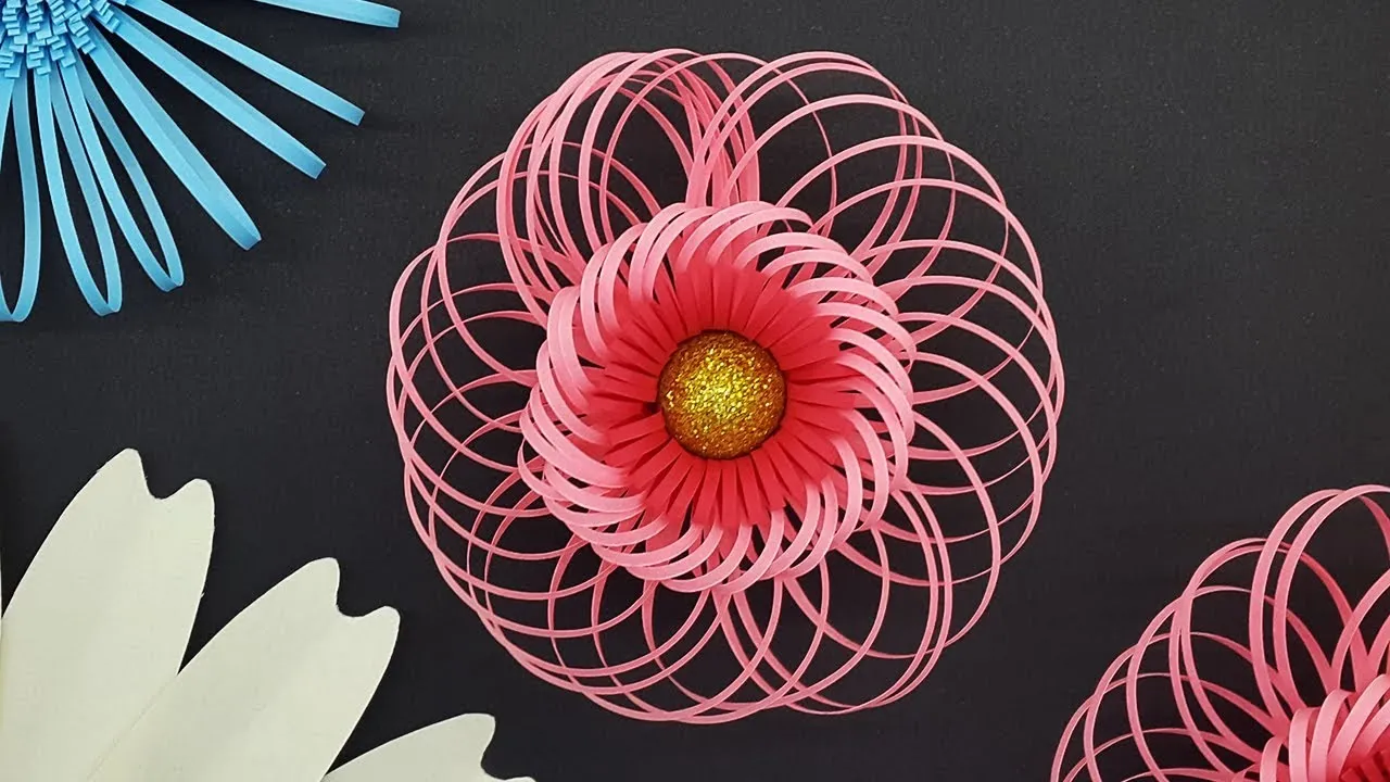 Large Fluffy Centre For Giant Paper Flowers | DIY Paper Flowers Tutorial