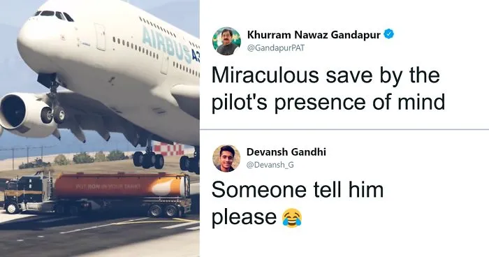 Pakistani Politician Just Publicly Posted A Video Of A Plane From GTA V And Praised The Pilot's Incredible Skills