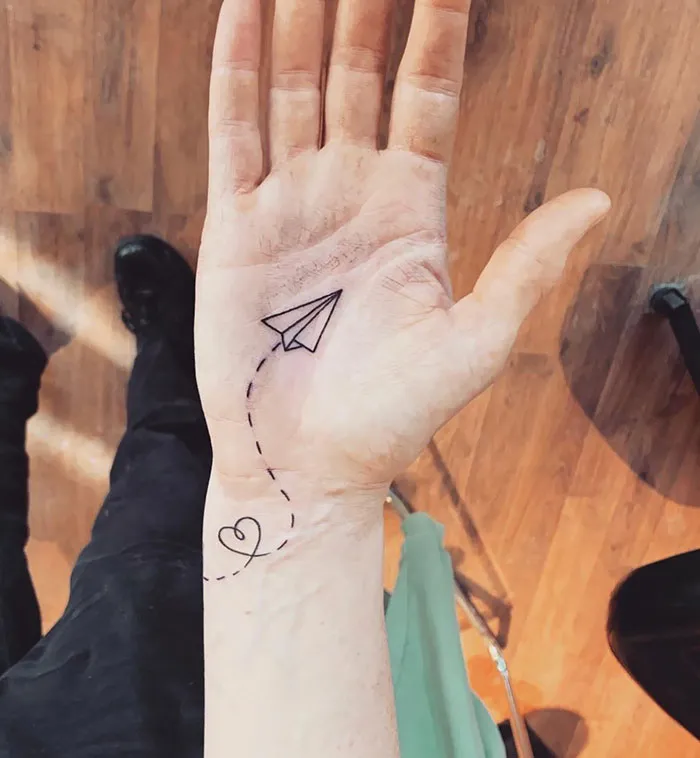 We Don’t Typically Recommend Palm Tattoos, But This One Has A Lot Of Meaning To Our Customer. Plus We Do Really Love How It Turned Out