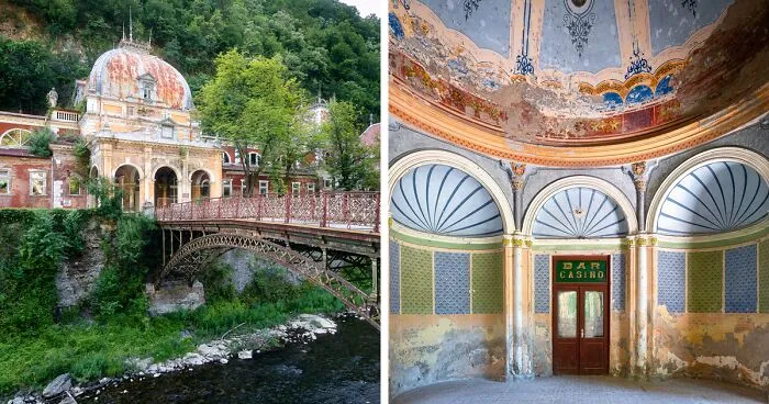 I Photographed Abandoned Buildings In One Of The Oldest Spa Resorts In The World (24 Pics)