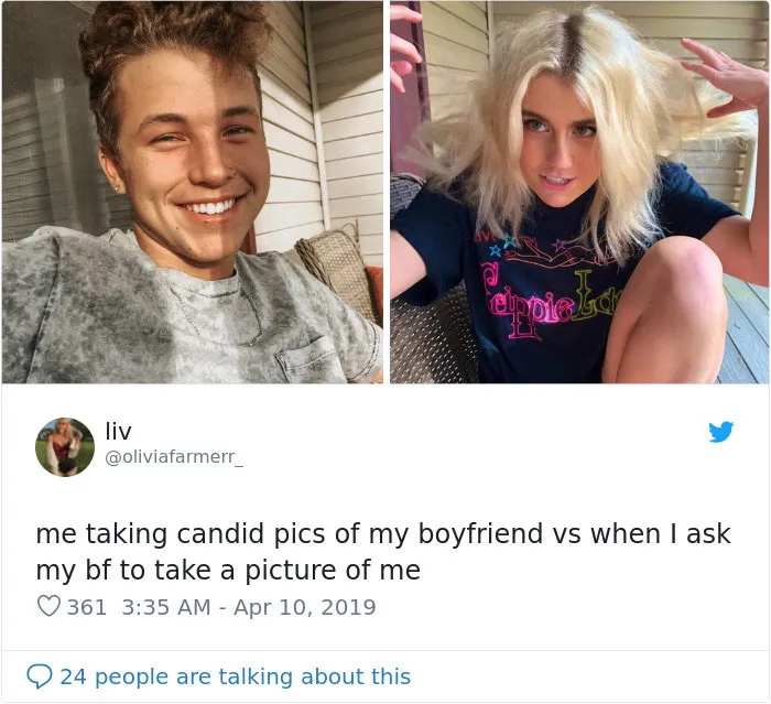 30 Girls Share “Pics I Take Of My Boyfriend Vs Pics He Takes Of Me” Comparisons