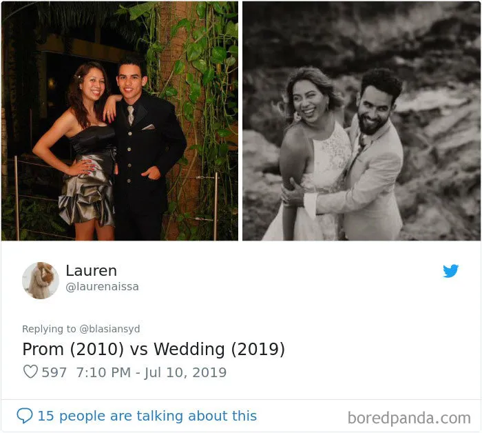 30 Times People Married Their Prom Dates And Shared The Before And After Pics