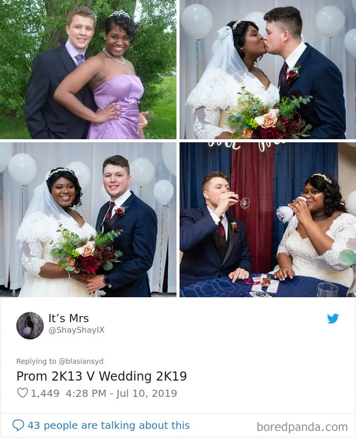 30 Times People Married Their Prom Dates And Shared The Before And After Pics