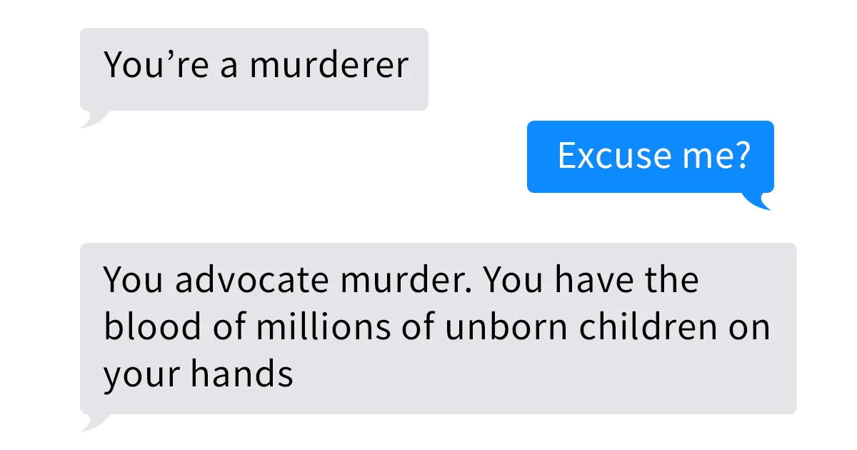 Person Shows The World How To Respond To Anti-Abortionists If They Call You A 'Murderer'