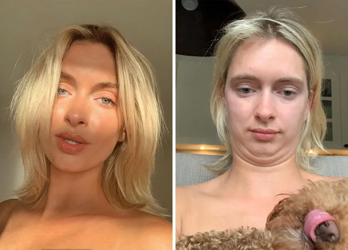 Esta influencer muestra la verdad tras esas fotos "perfectas" de instagram con sus 30 imágenes comparativas