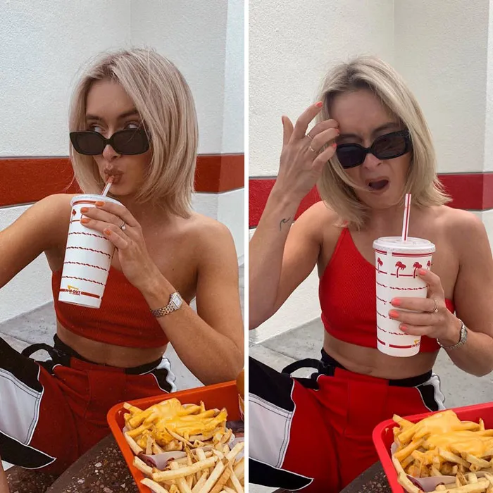 Esta influencer muestra la verdad tras esas fotos "perfectas" de instagram con sus 30 imágenes comparativas