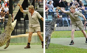 11 Pics Comparing Father And Son Irwins That Prove The Apple Does Not Fall Far From The Tree