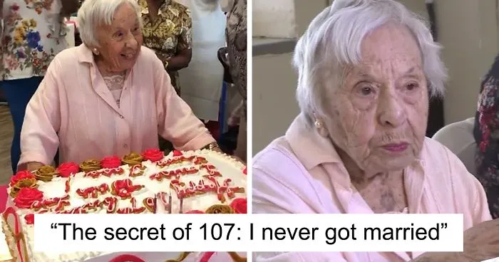 Woman Celebrates Her 107th Birthday, Says The Secret Reason Why She Lived So Long Is Never Getting Married