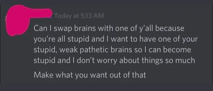 This Is A Girl On My Friends Discord Server, She Genuinely Thinks She’s The Smartest Person On Earth, Despite Not Being Able To Pass English