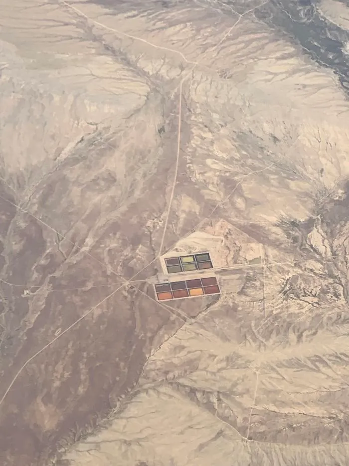 Visto desde el avión camino de Las Vegas