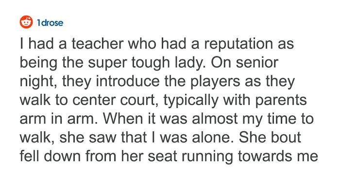 Guy Shares Wholesome Stories About His 'Mean' High School Teacher And 23k People Love It