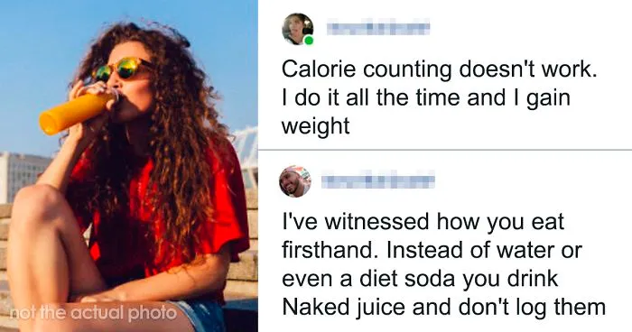 Girl Tells Guy Calorie Counting Doesn't Work, He Shuts Her Down By Listing Calories She Doesn't Count
