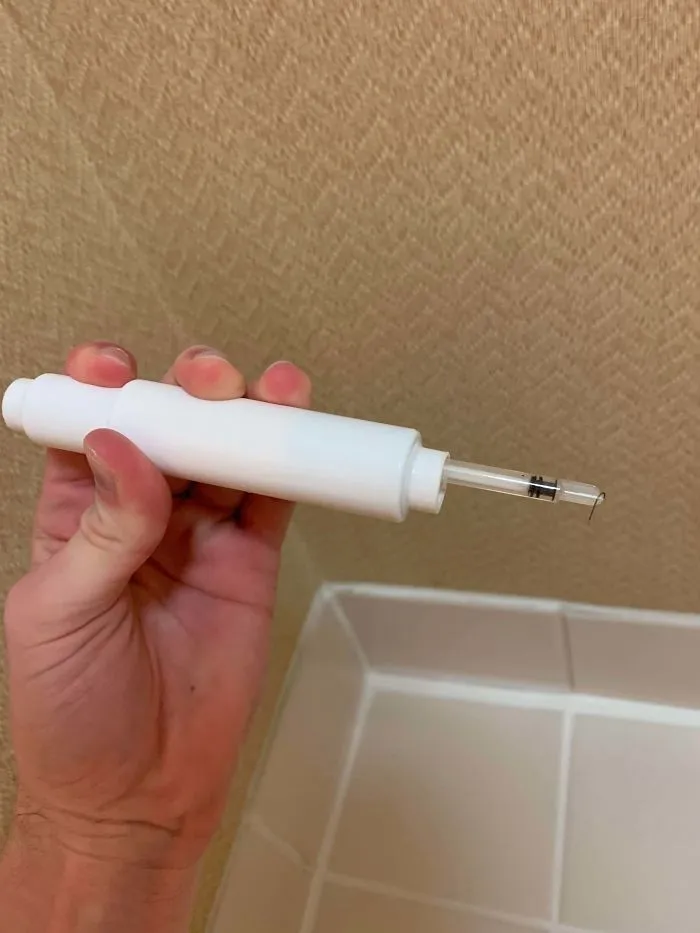This Hypodermic Needle Found In The Toilet Paper Holder At My Hotel