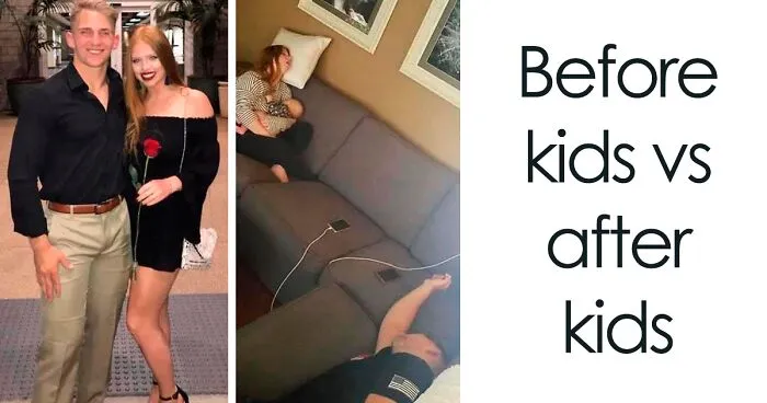30 Hilarious Before And After Photos Of How Life Changes After Having Kids