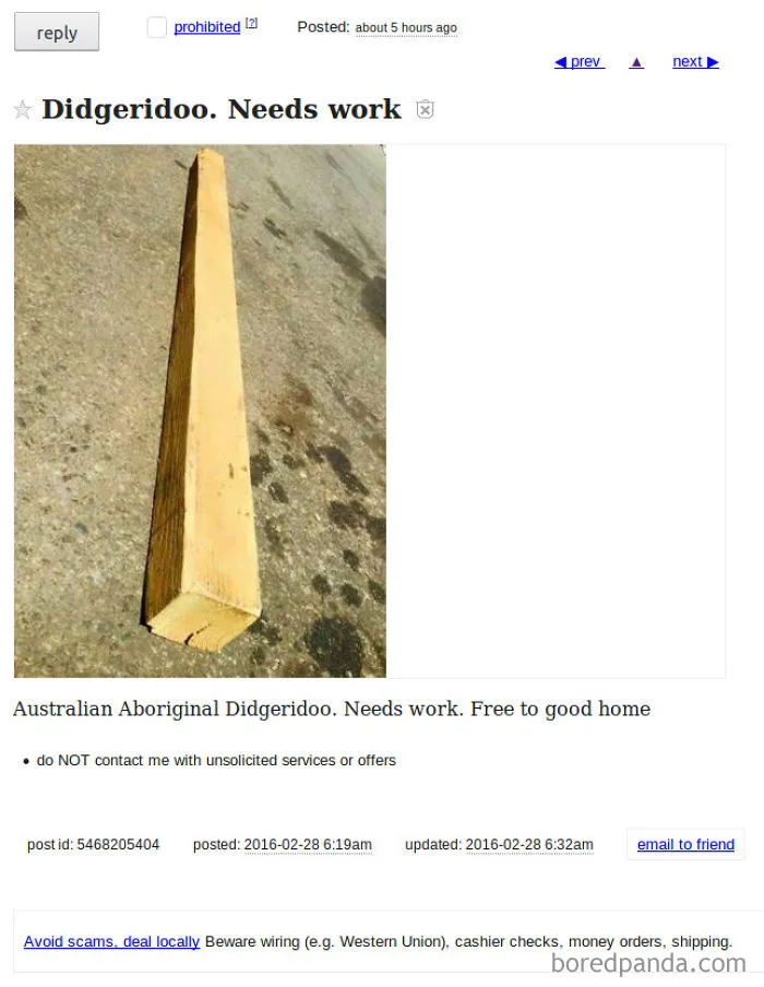 Spotted Under Free On Craigslist Baltimore
