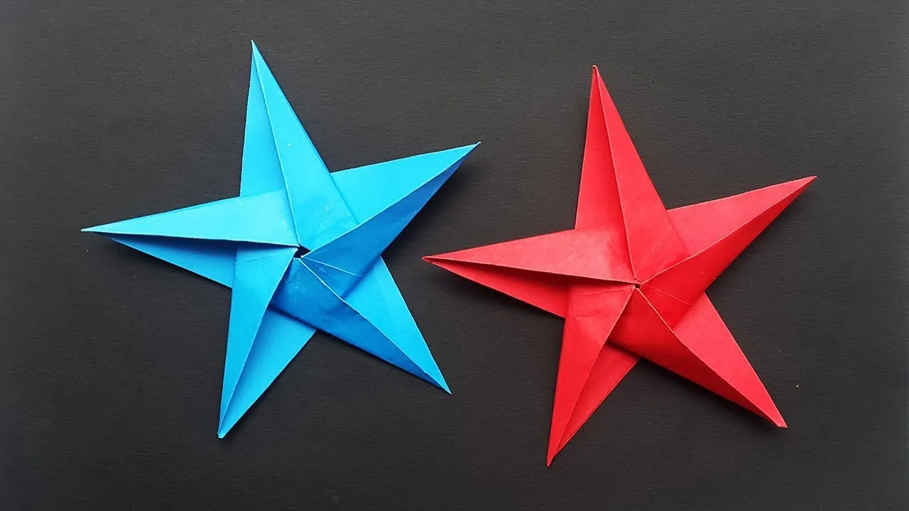 How To Make Paper Star (Origami Stars) For Christmas ⭐ DIY Christmas Decorations