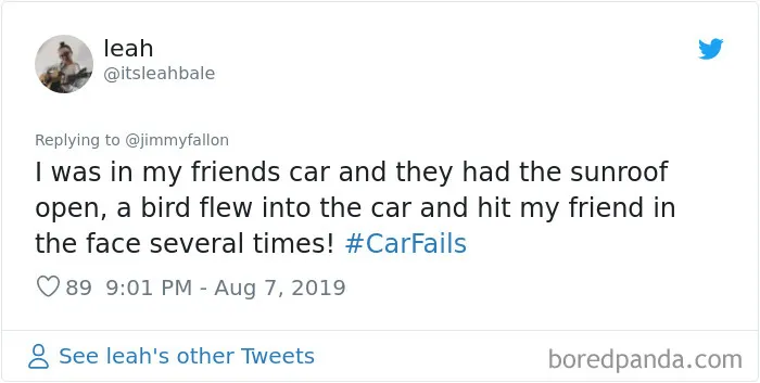 43 Of The Worst And Funniest Car Fails Shared For Jimmy Fallon's Challenge