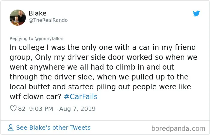 43 Of The Worst And Funniest Car Fails Shared For Jimmy Fallon's Challenge