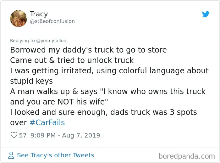 43 Of The Worst And Funniest Car Fails Shared For Jimmy Fallon's Challenge